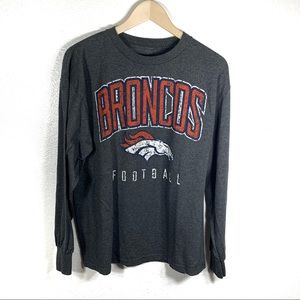 NFL Team Apparel Denver Broncos Mens T SZ L